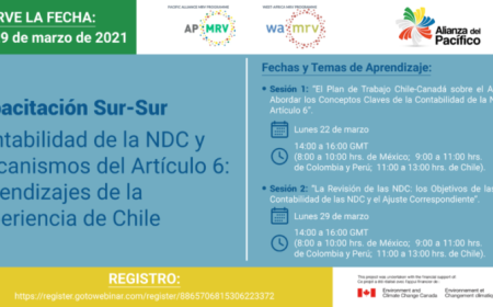 Subgrupo Técnico MRV de la Alianza del Pacífico organiza capacitación Sur-Sur sobre contabilidad de la NDC y Mecanismos del Artículo 6