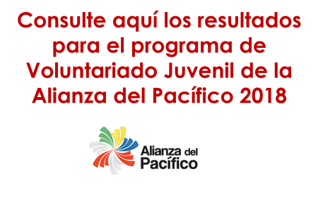 Voluntarios seleccionados a la convocatoria de la Alianza del Pacífico 2018